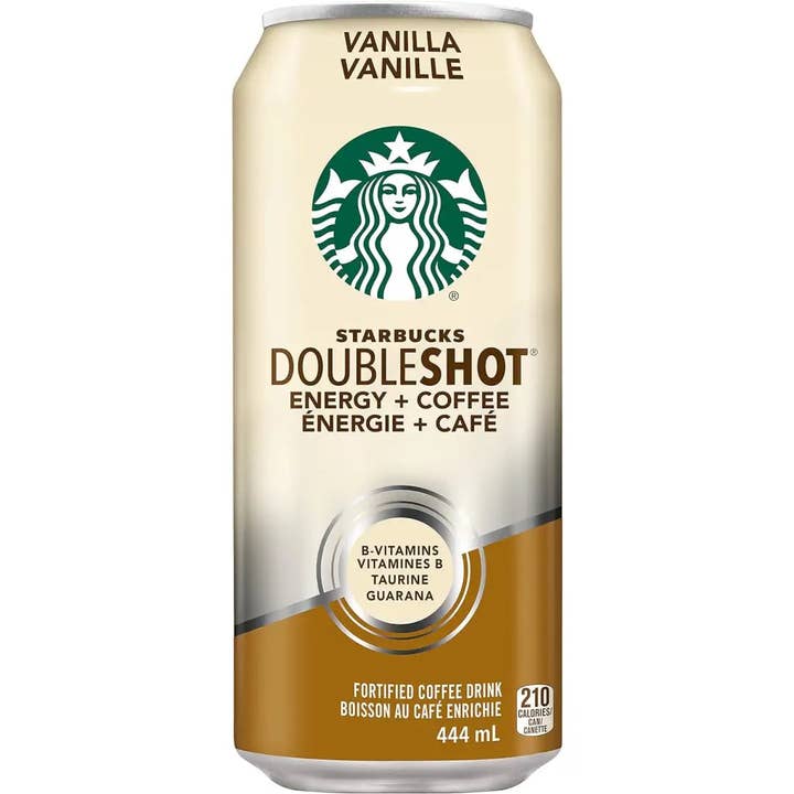 Starbucks Double Shot Vanilla, lattine da 444 ml, confezione da 12 per la vendita all'ingrosso da parte di Echo Sales Canada