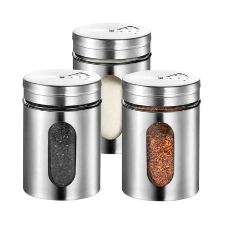 Bocaux à épices en acier inoxydable pour la vente par Haaro