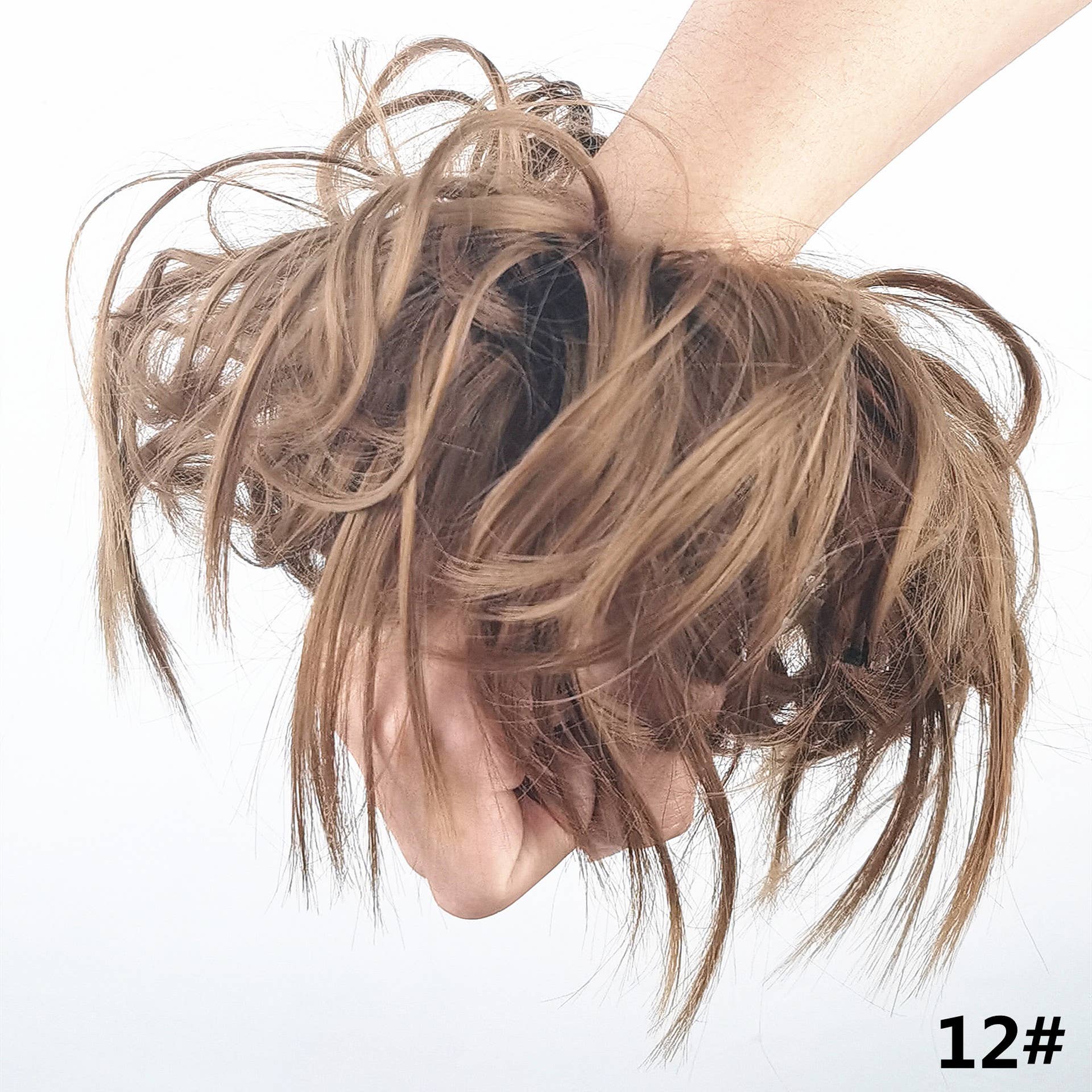 AK Brand - Wholesale Hair Extensions - Messy Curly Synthetic Hair Bun Extension with Elastic Band4