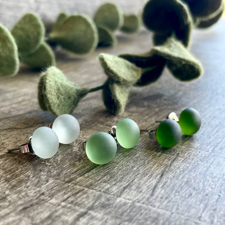 Spirit Glassworks - Wholesale Stud/Post Earrings - Recycled Glass Stud Earring8