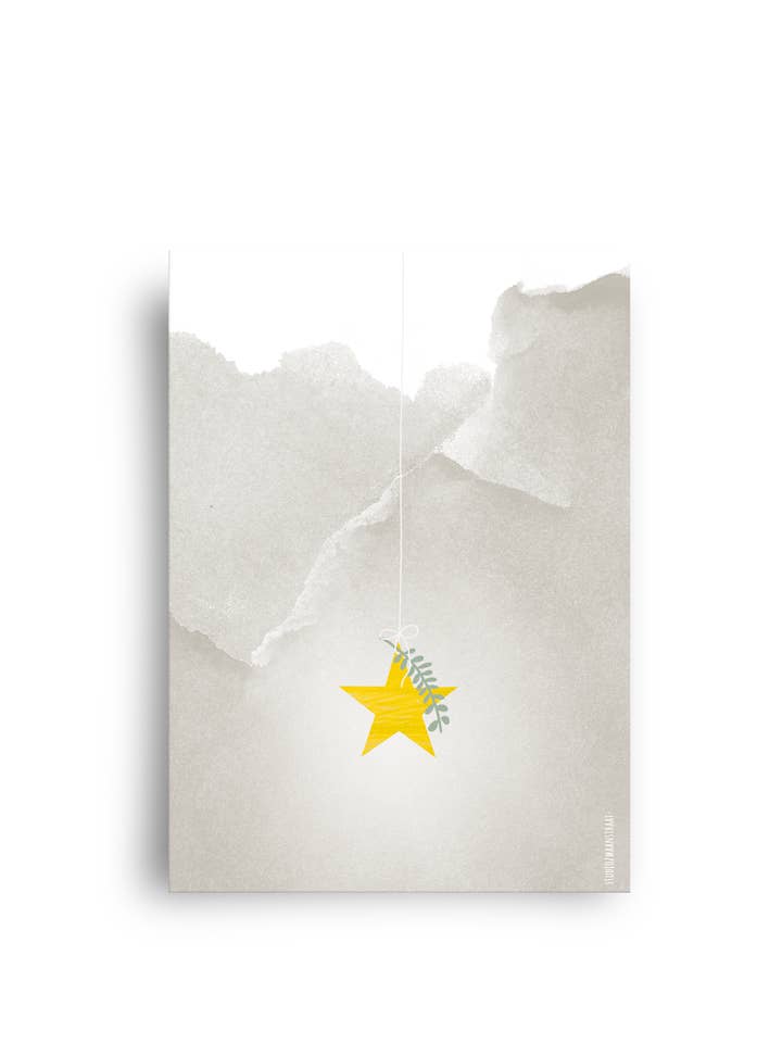 postcard 'christmas - light and peace' for wholesale by STUDIOZWAANSTRAAT