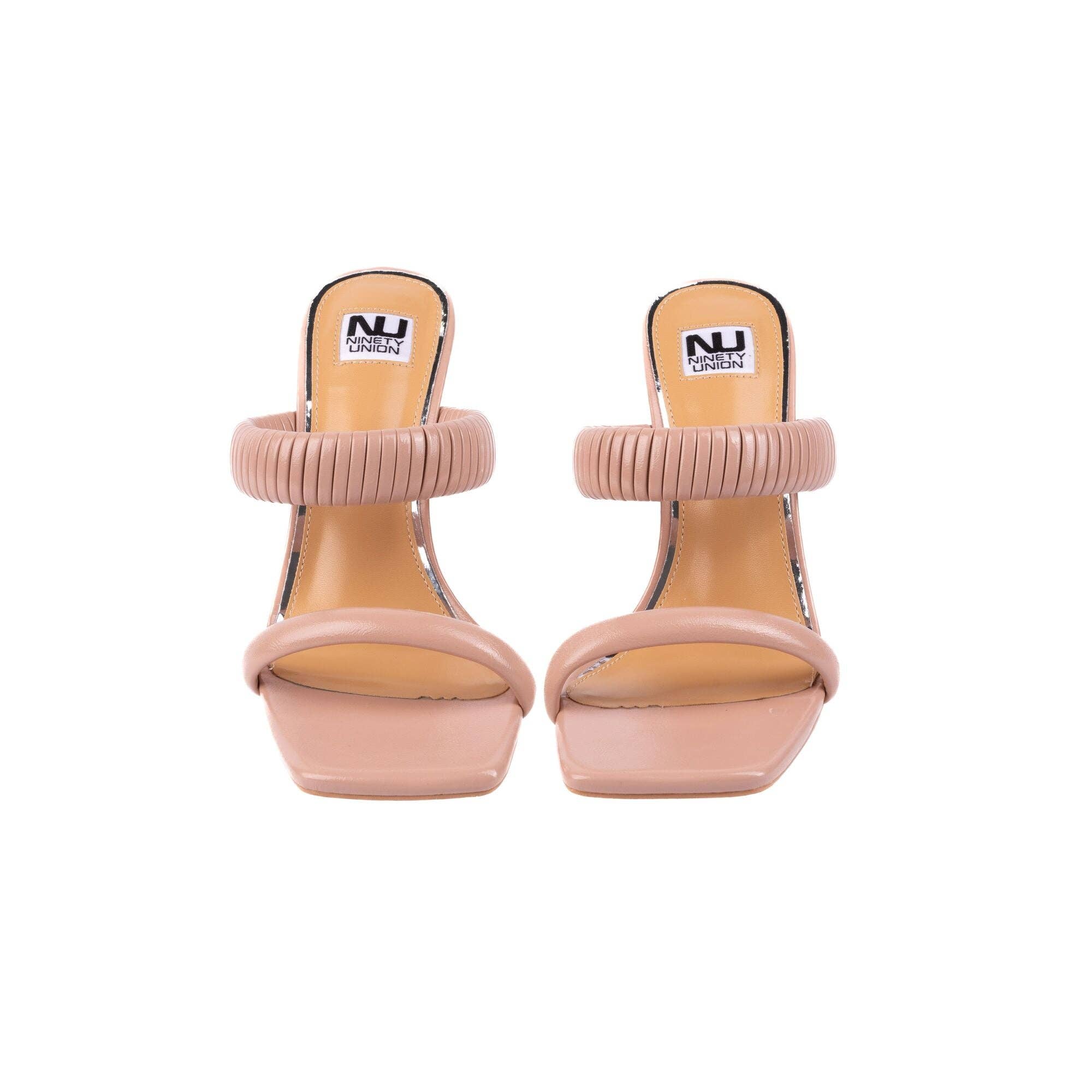 LADY COUTURE – Engroshandel Højhælede sko - Dame – Ninety Union RADDLE metalhæl plisseret tobåndsglide15