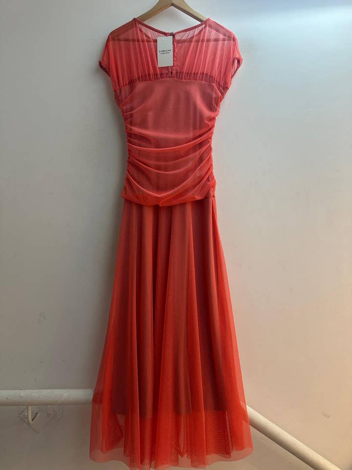 LORIANE - Wholesale Dress - Women's - 10068 Long plain dress