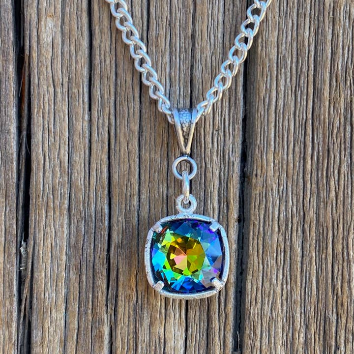 Margaritaville Crystal Cushion Pendant for wholesale by Cool Water Jewelry