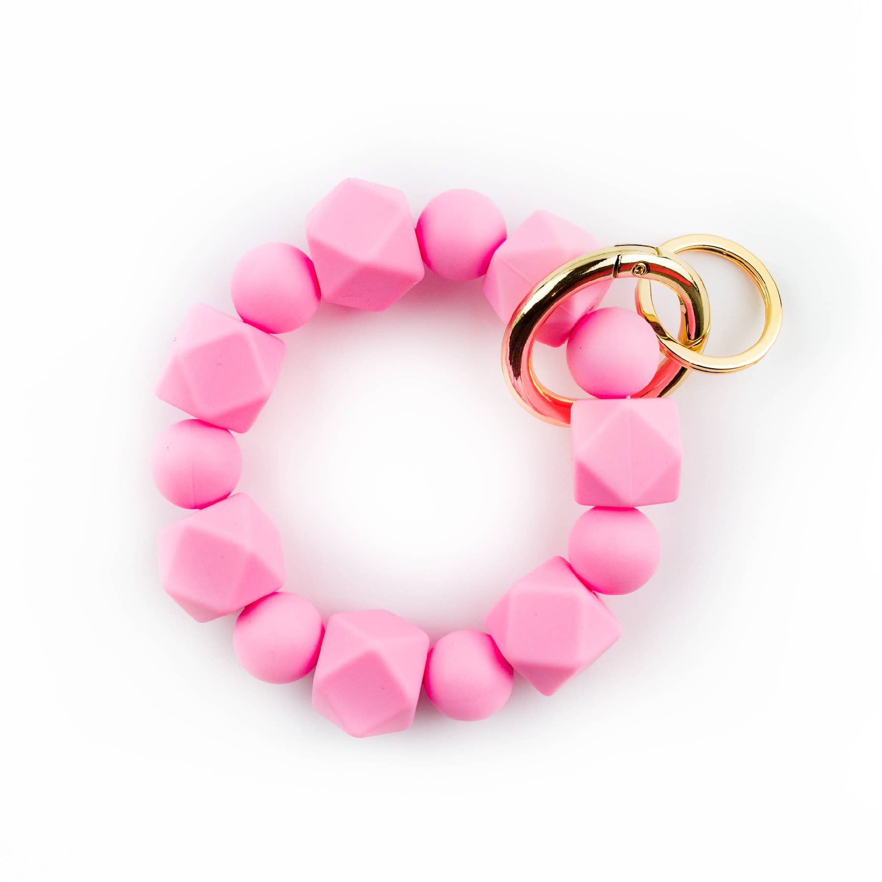 Cleary Lane - Wholesale Keychain - Women's - Beaded Wristlet Keychain Hexagon Silicone1