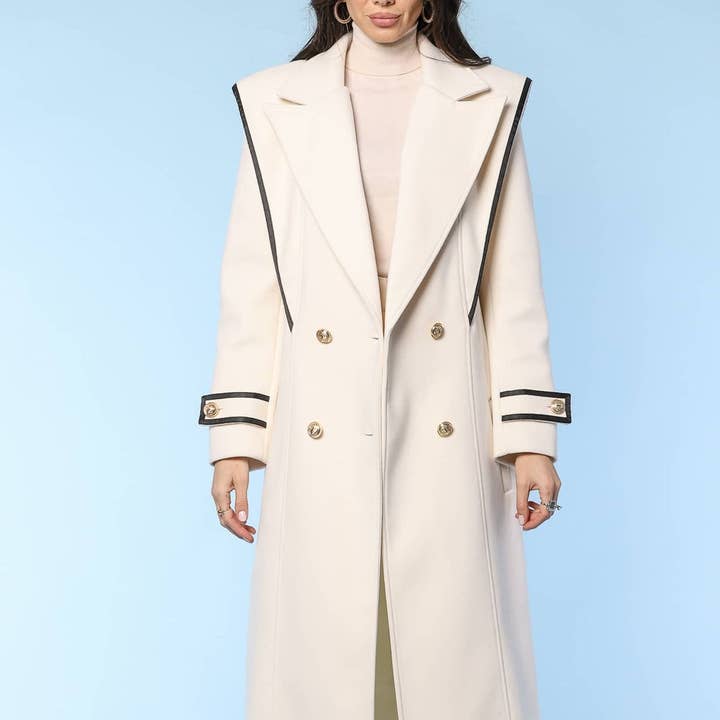 ABRIGO LARGO YVN POWER STATEMENT para venta al por mayor de Fashion Roots