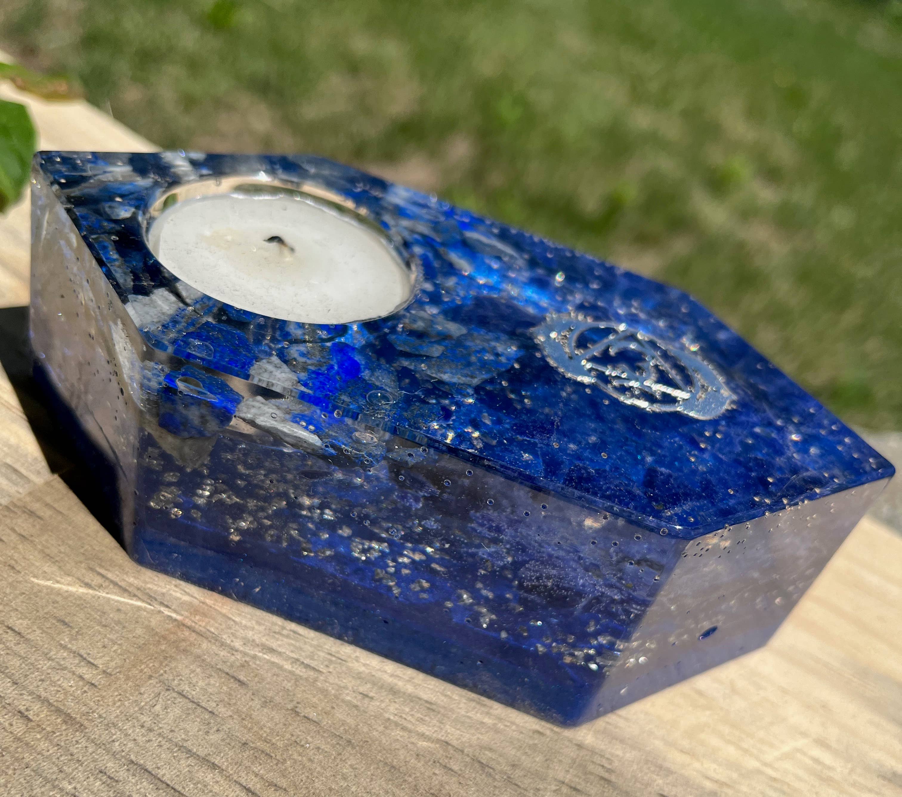 Orgonics by Driftwood Works Inc - Wholesale Candle Holder - CHAKRA-THIRD EYE Candle Holder7