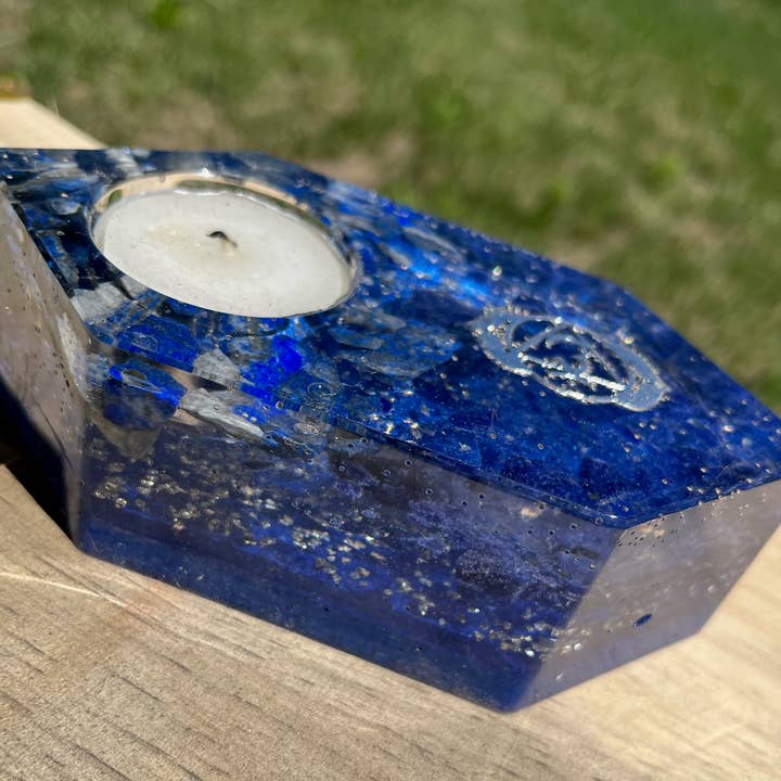 Orgonics by Driftwood Works Inc - Wholesale Candle Holder - CHAKRA-THIRD EYE Candle Holder7