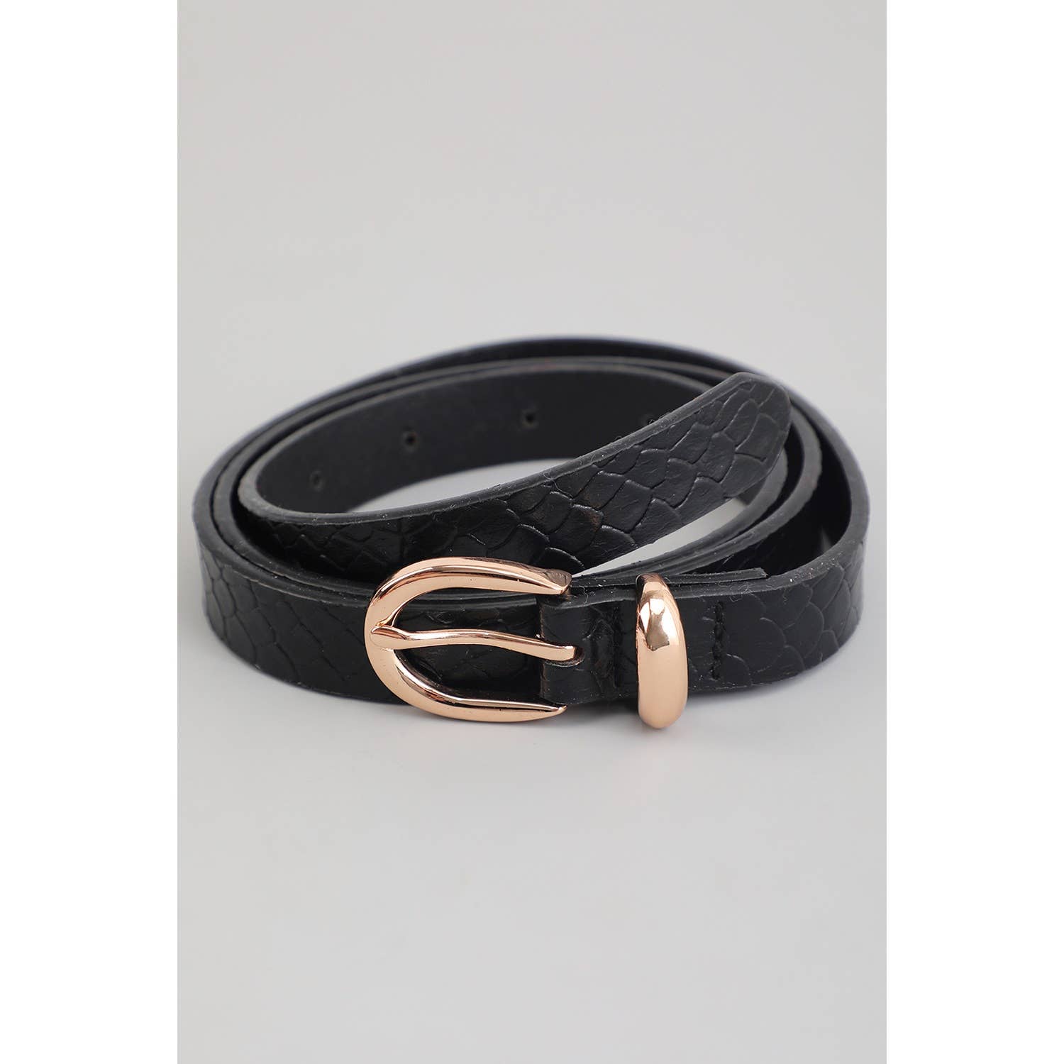 Girly – wholesale Belt – Women's – THIN SNAKE PRINT CIRCULAR BUCKLE FASHION BELT1