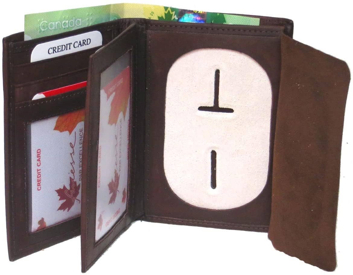 IGI CANADA - Wholesale Wallet - Men's - Genuine Leather RFID Badge Wallet for Firefighters #46226