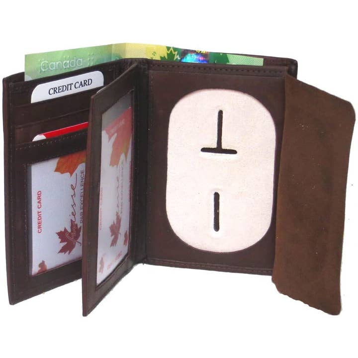 IGI CANADA - Wholesale Wallet - Men's - Genuine Leather RFID Badge Wallet for Firefighters #46226