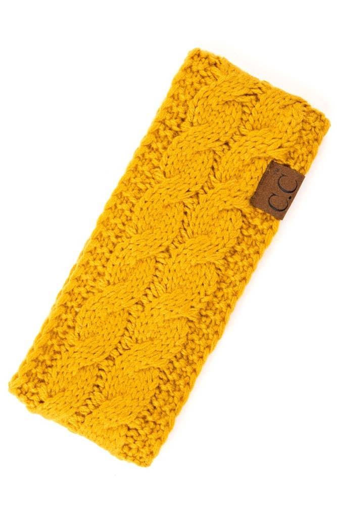 Hana - Wholesale Fashion Headband - Women's - C.C Cable Knit Solid Headband27