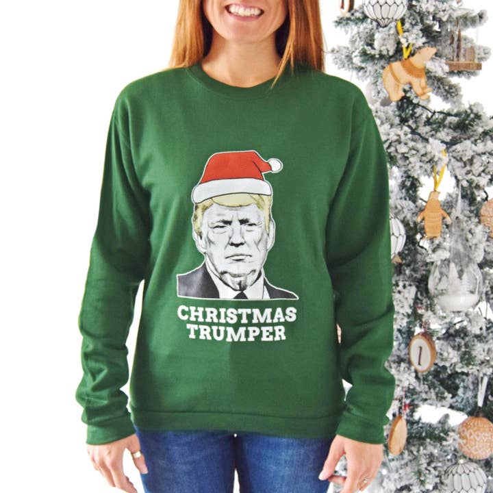 Unisex Donald Trump Christmas Jumper for wholesale by Of Life & Lemons