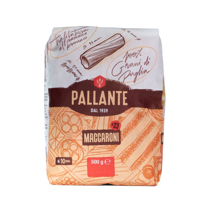PASTA PALLANTE - Wholesale Pasta - Maccaroni Pallante (Bronze) DFQ 500g x 24