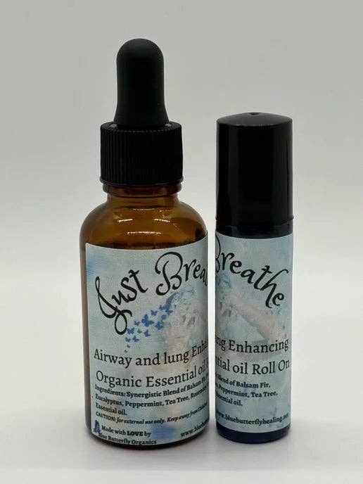 Miscela di Aromaterapia Just Breathe per la vendita all'ingrosso da parte di Blue Butterfly Healing & Organics LLC