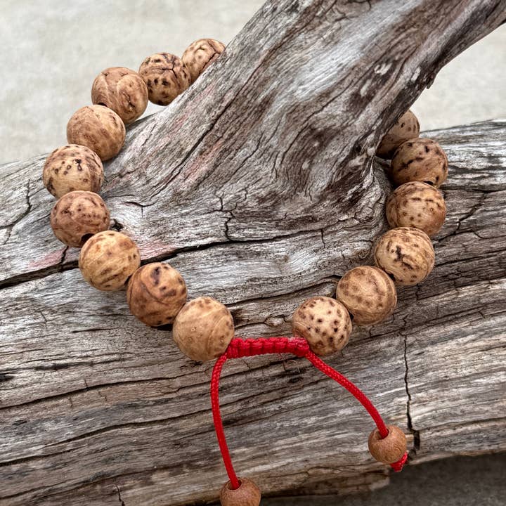 Lungta Imports - Wholesale Prayer Beads Necklace - Tibetan Bodhi Seed 18 Beads Adjustable Mala Bracelet2