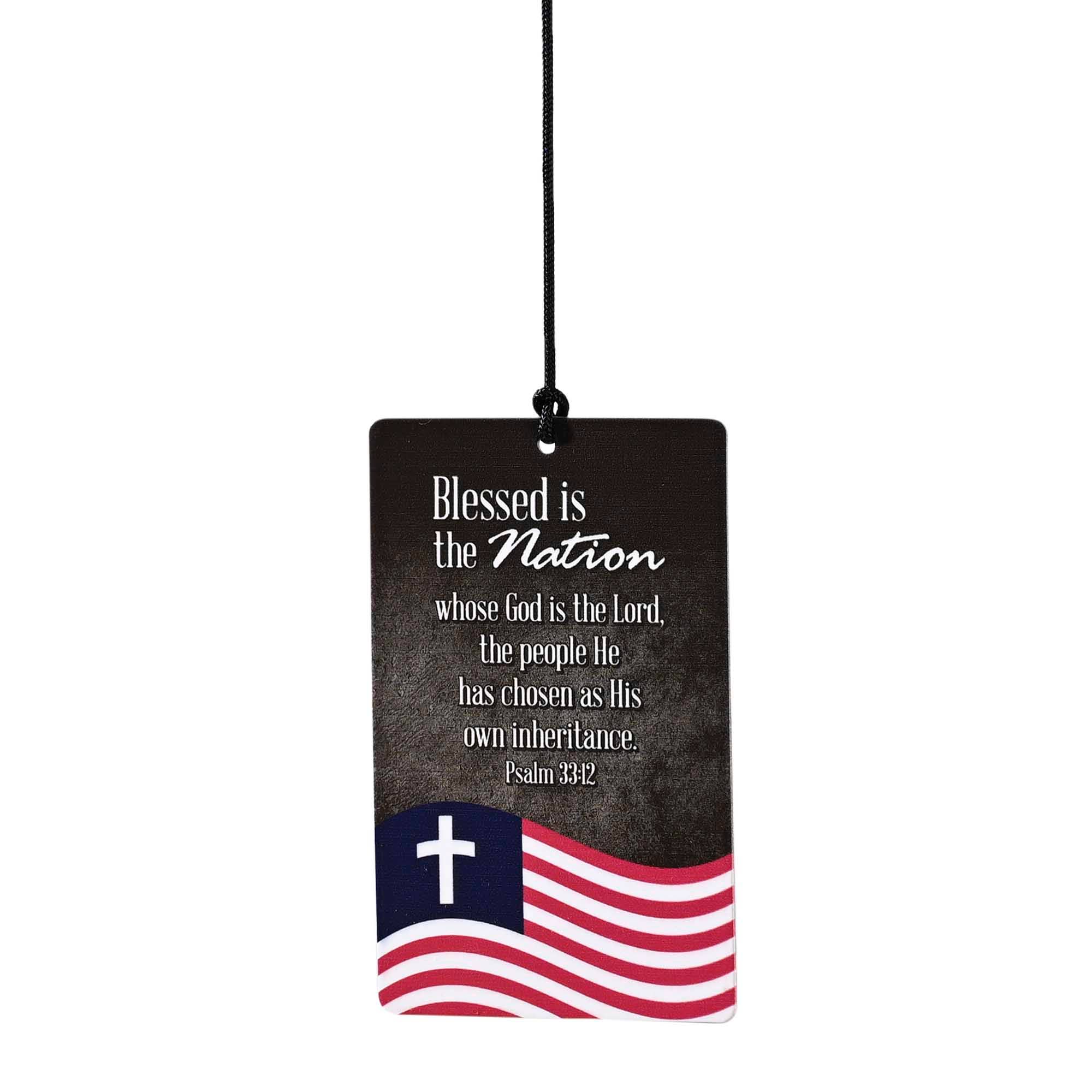 Magnolia - Wholesale Wind Chime - Windchime Blessed Is The Nation 35in1