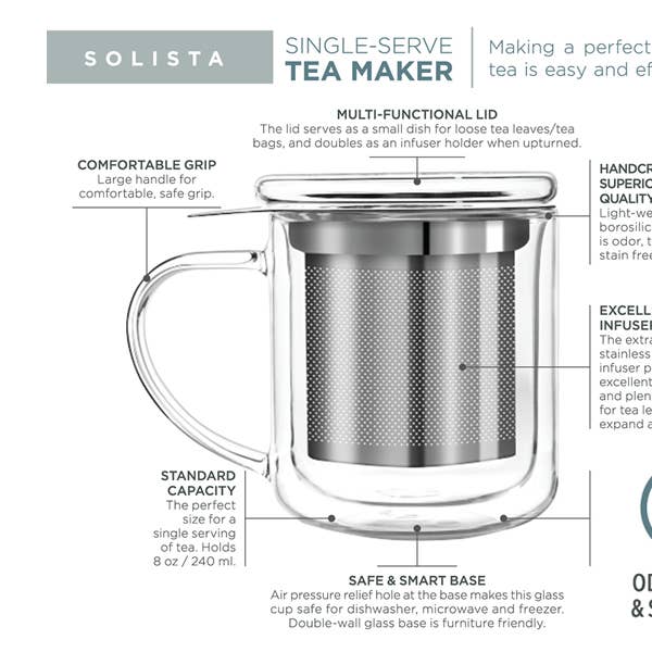 Teabloom - Wholesale Tea Pot - Teabloom Solista Single-Serve Tea Maker
