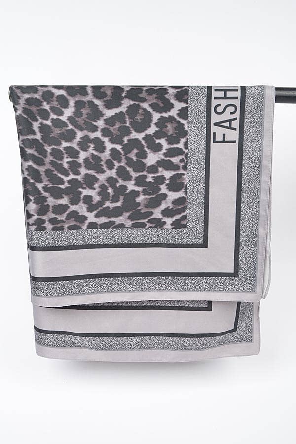 Br SATIN LEOPARD SILK NECK SCARF BANDANA for wholesale on Faire4