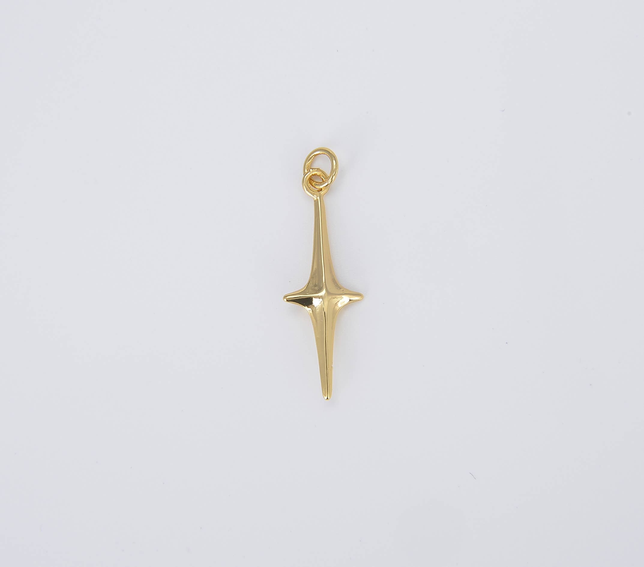 Beads Creation - Wholesale Individual Charm/Pendant - North Star Charm, Shining Twinkle Star Pendant, CP14300