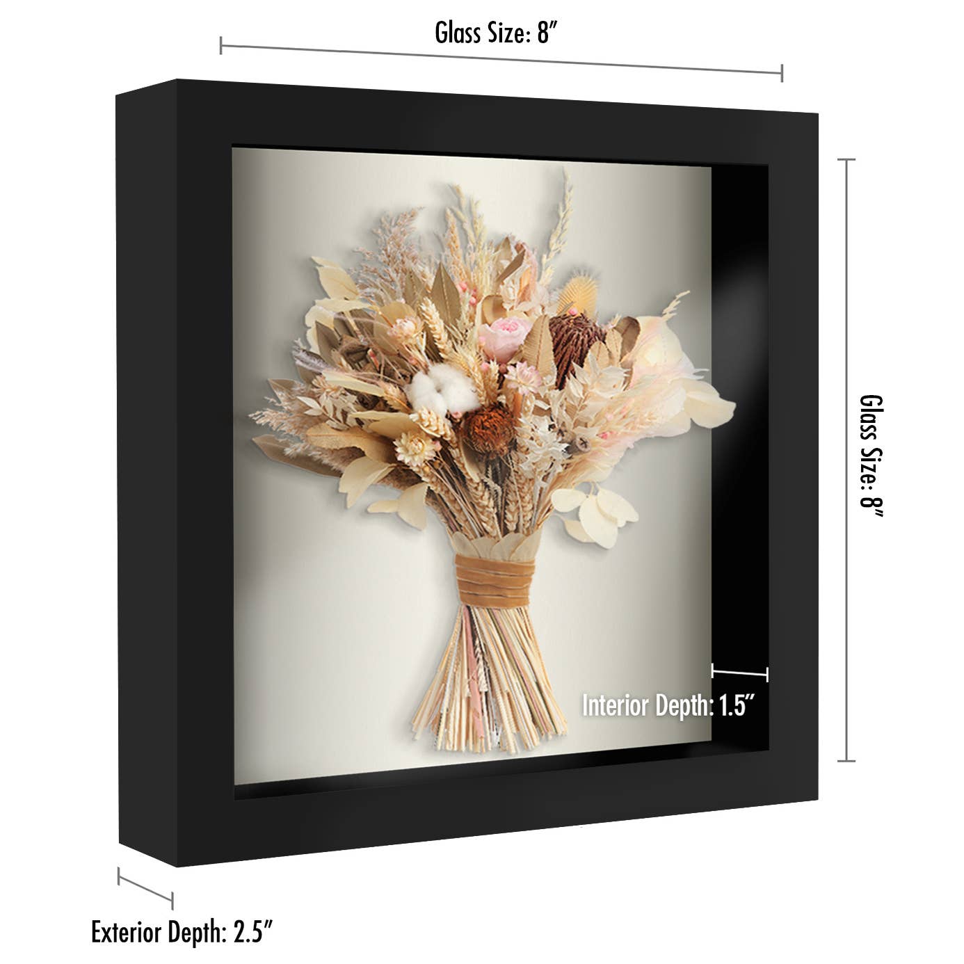 Americanflat Shadow Box Frame with Black Molding (2 Pack) for wholesale on Faire27