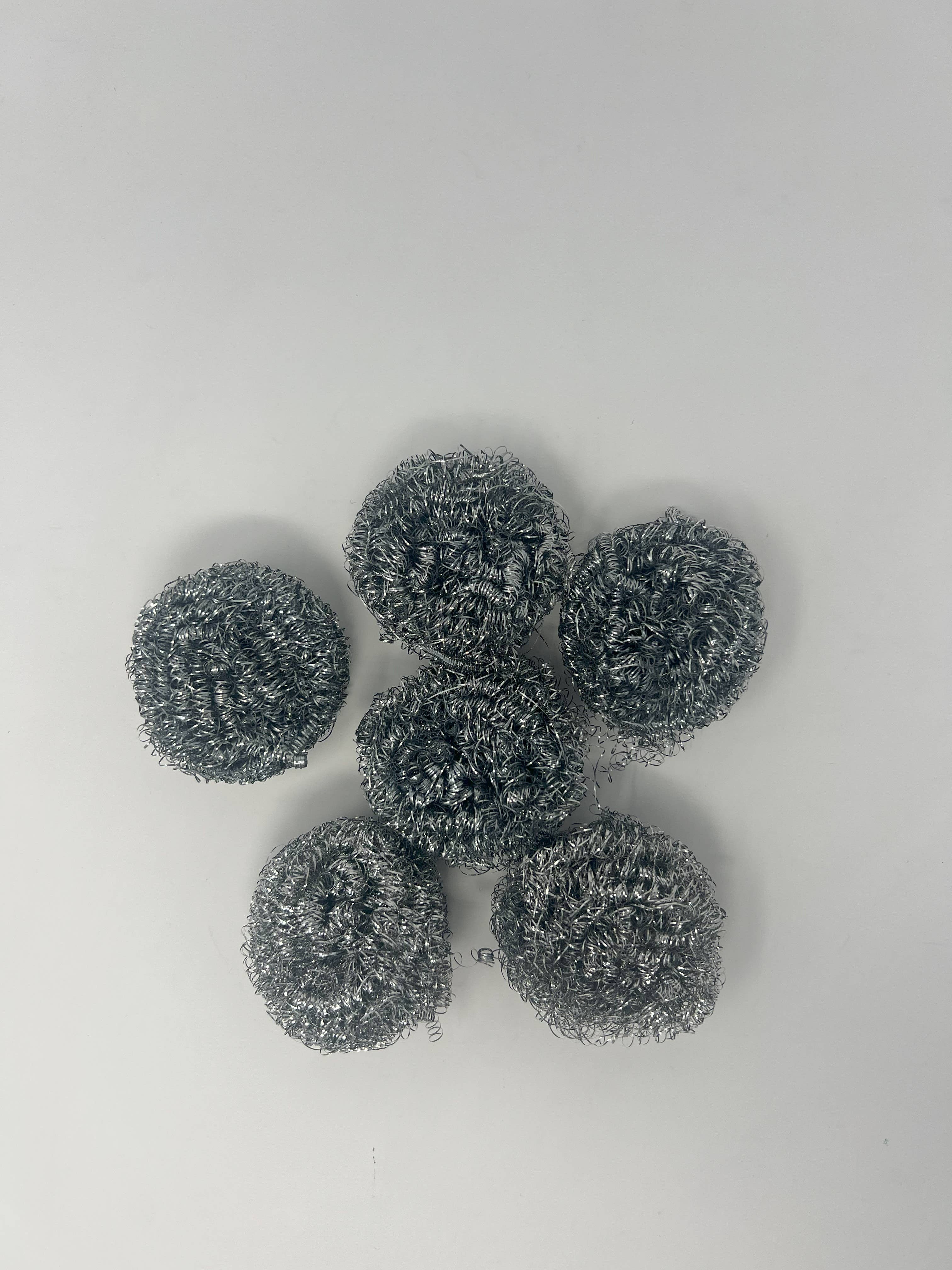 USA HomeMax – wholesale Cleaning sponge – 6pk Stainless Steel Scouring Pads2