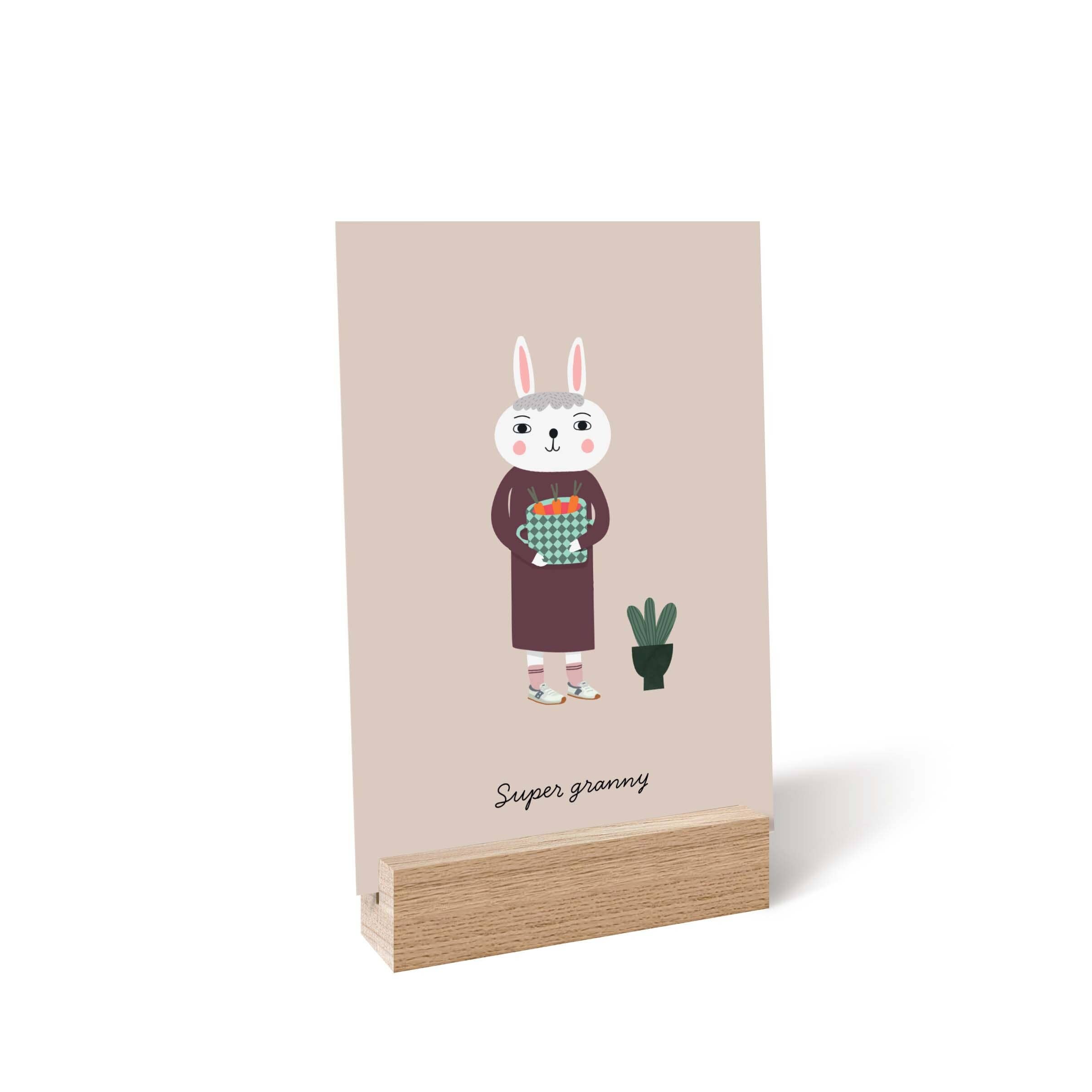 Little Otja - Wholesale Picture Frame Stand - Oak A6 Stand, Display for Cards & Small Prints6