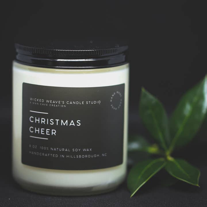Wicked Weave’s Candle Studio - Wholesale Jar/Filled Candle - Christmas Cheer Soy Wax Candle (4 Size Options)