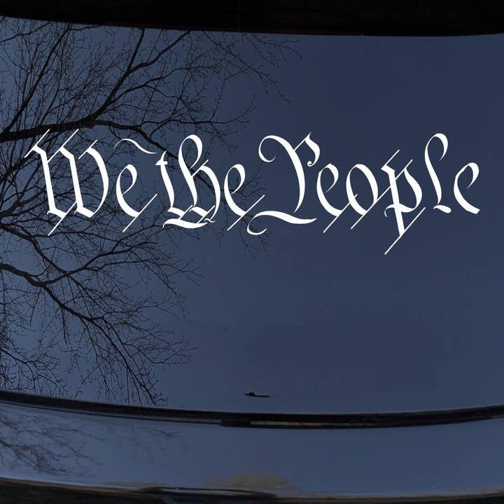 We The People 2nd Amendment Vinyl Decal Car Truck Window for wholesale by Rad Dezigns