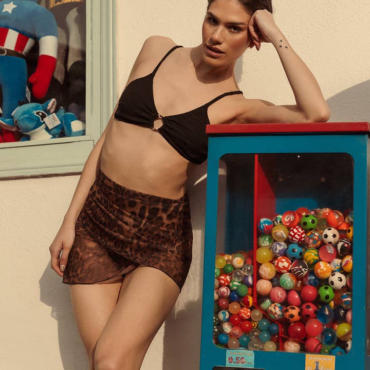 Mesh Mini Pareo Skirt for wholesale by Rock Club