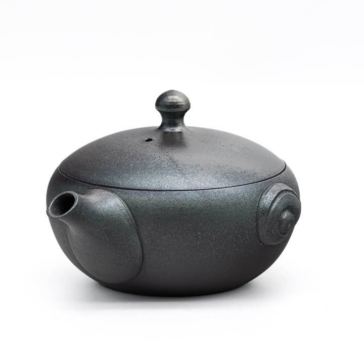 Tezumi - Wholesale Tea Pot - Japanese Houhin - 澤田朋大 Sawada Tomohiro - Metallic Tokoname-yaki Handleless Teapot - 150ml1