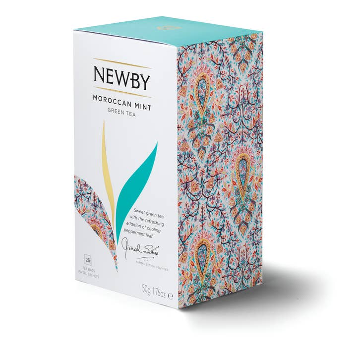 Newby Teas USA – Engroshandel Teposer – Marokkansk mynte - 25 tællers tepose