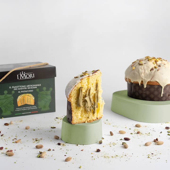Panettone de pistache - - Caixa por atacado de I MORI