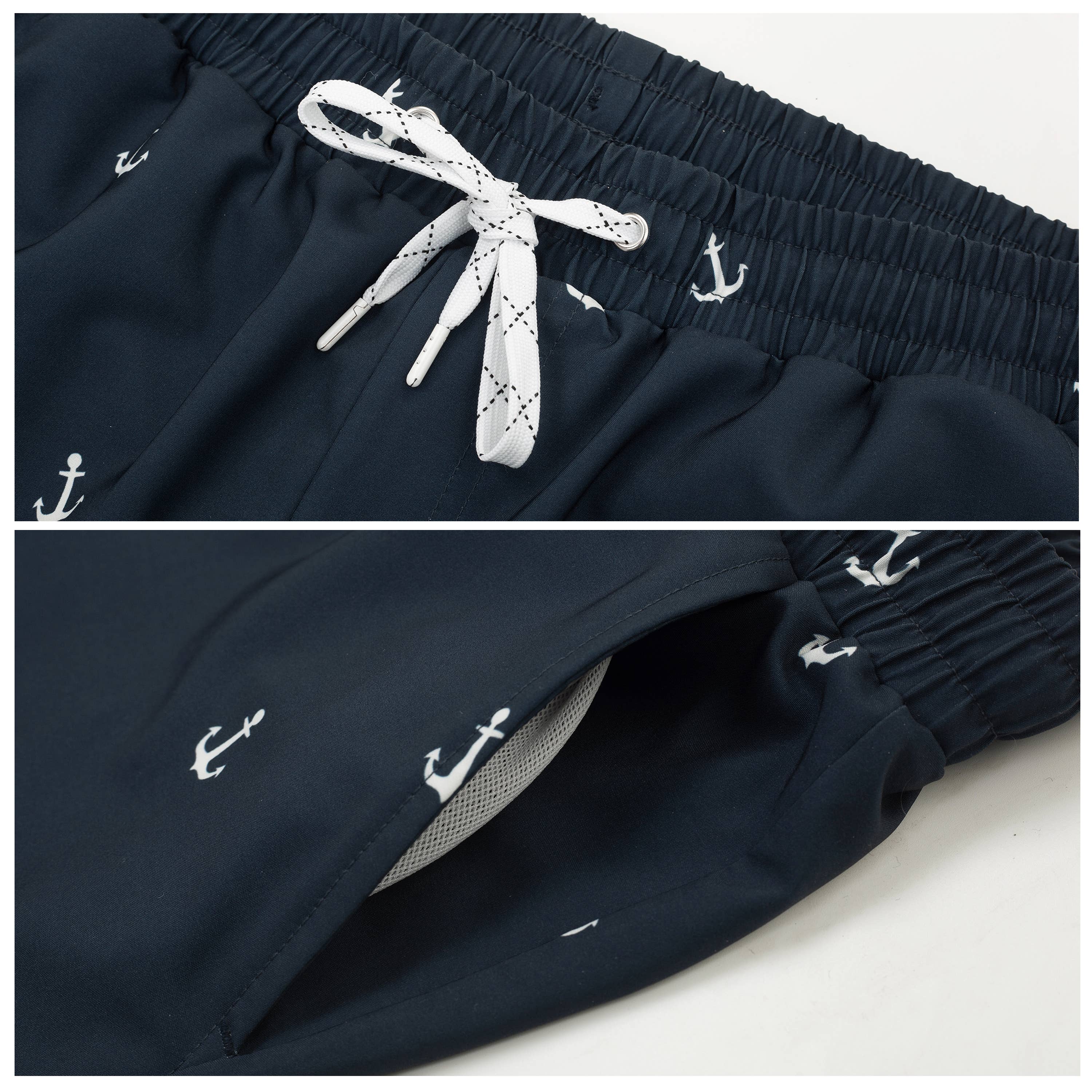 Rokka & Rolla - Wholesale Swim Shorts - Men's - Men's 7'' Stretch Swim Short with Compression Liner Swimwear27