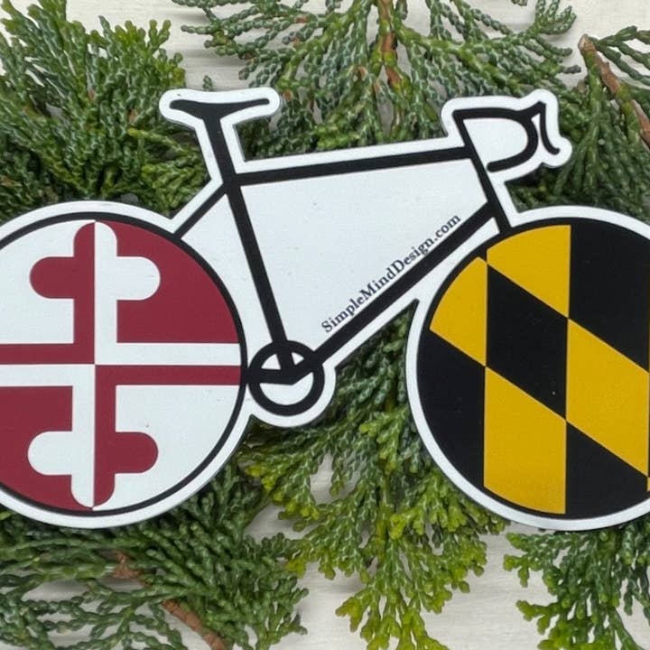Imán de bicicleta de carretera Maryland para venta al por mayor de Simple Mind Design