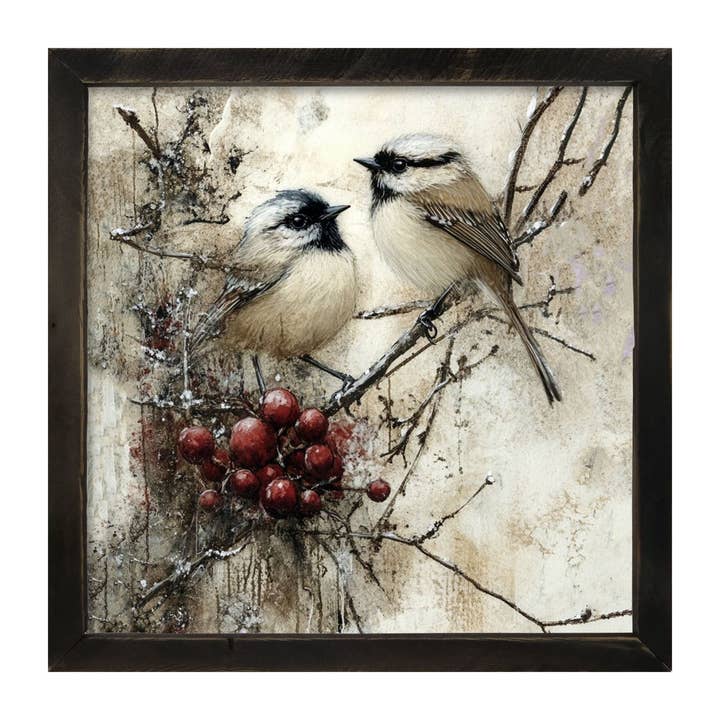 ginger blue - Wholesale Art Print - Two Birds with Berries6