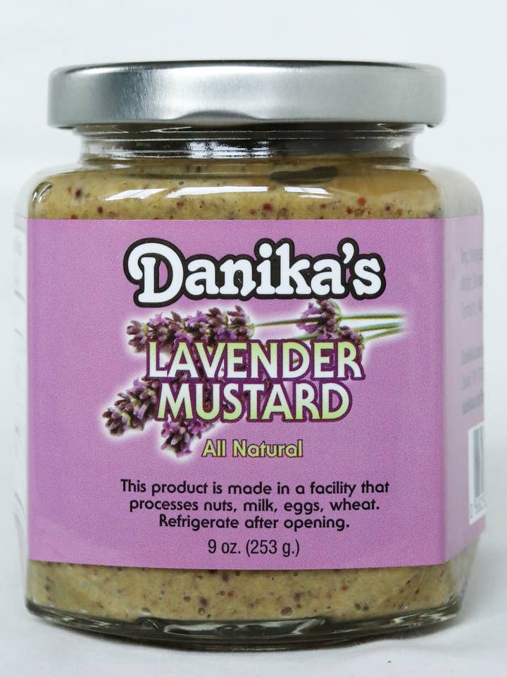 Moutarde à la lavande de Danika 9 oz pour la vente par Danika's
