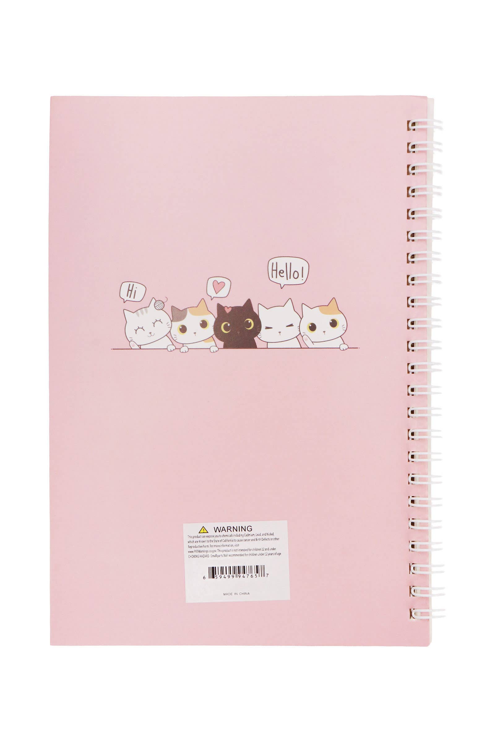 ASSORTED Cute Cat A5 Spiral Bound Notebook - 12 Pcs for wholesale on Faire8