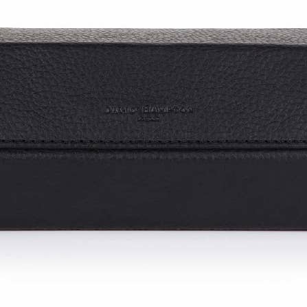 Slate Grey Richmond Leather Watch Roll for wholesale by David Hampton