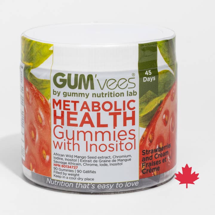 Gummies pour la santé métabolique - Pot de 90 gummies pour la vente par GUM'vees
