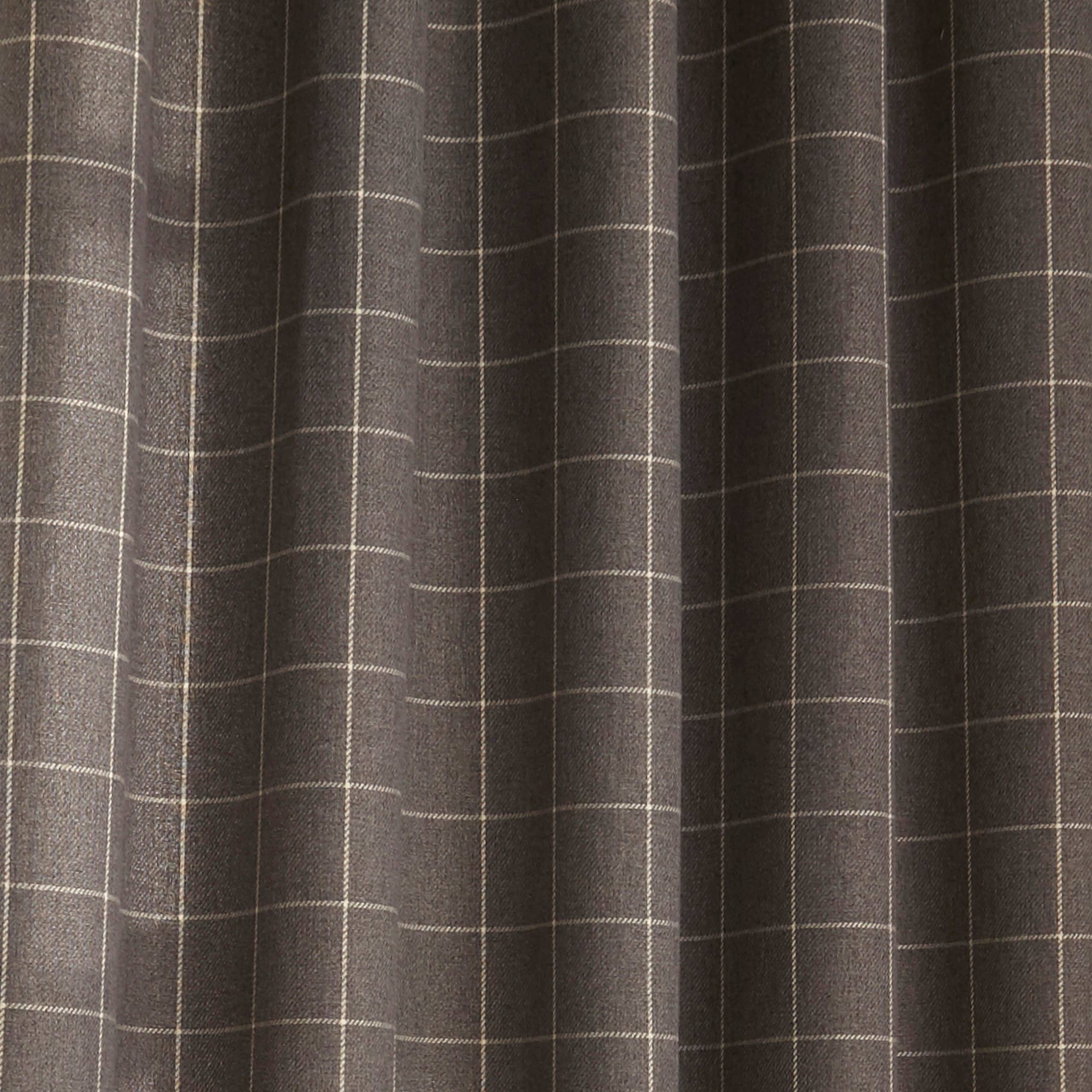 Ellis Windowpane Check Eyelet Curtains Grey for wholesale on Faire3