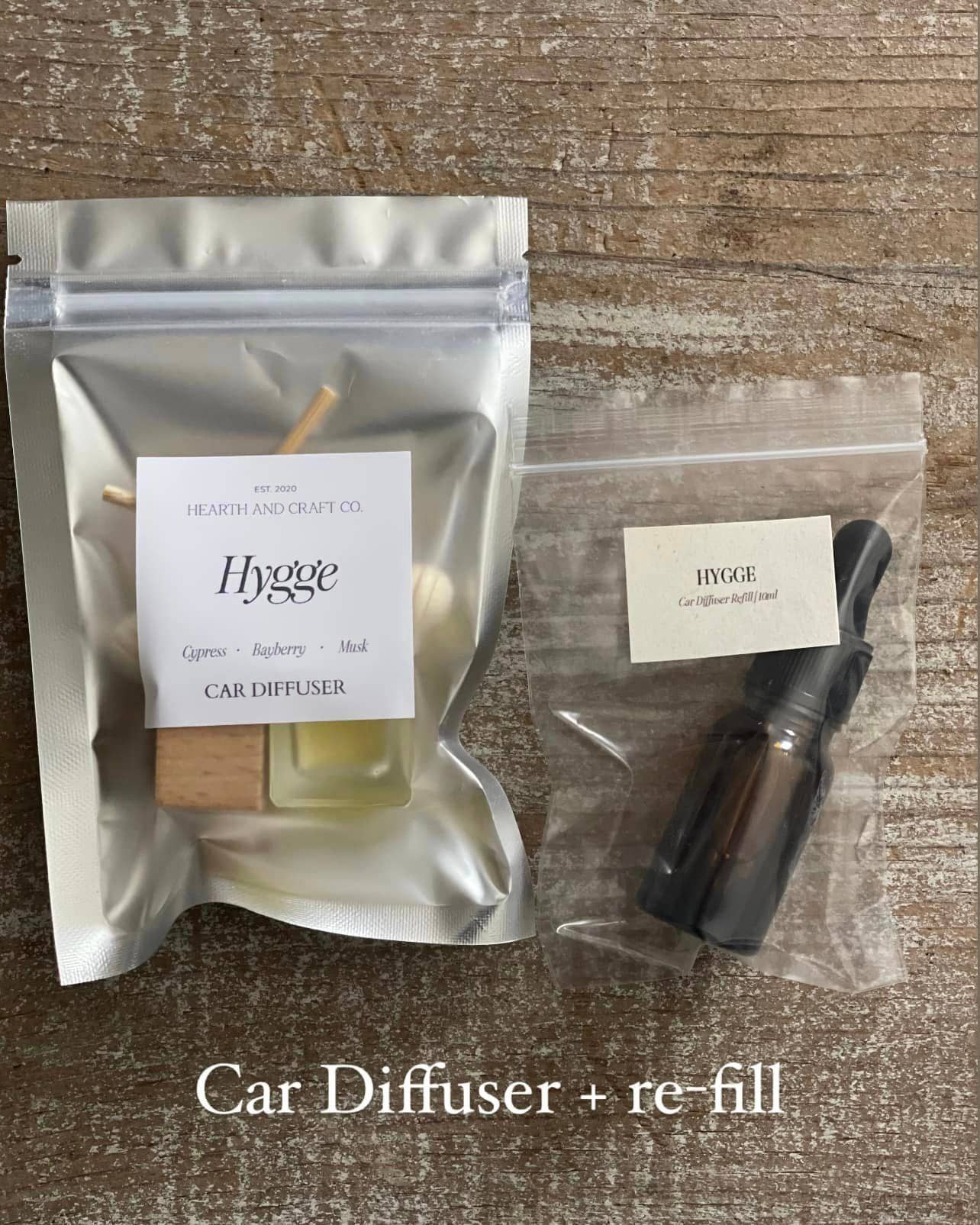 Hearth and Craft Candle Co. - Wholesale Car Freshener - Unisex - Cozy Car Diffuser + Refills2