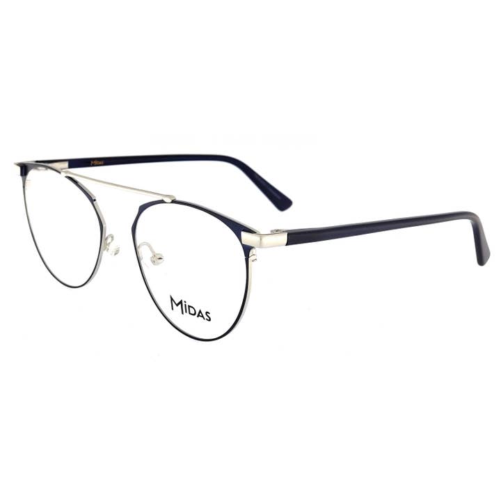 Unisex Metal Aviator Eyeglasses with Adjustable Pads for wholesale by Midas Eyewear