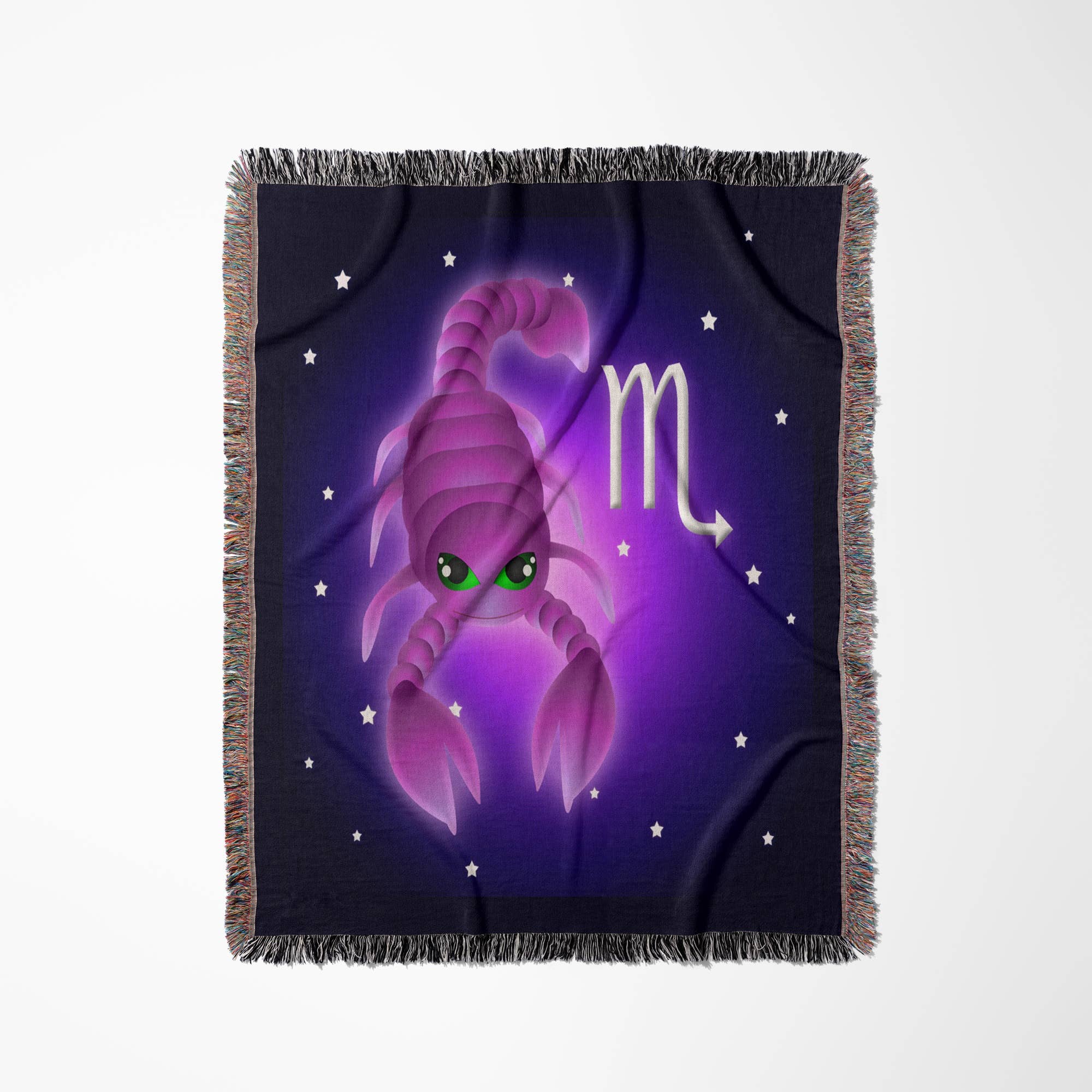 3dRose - Wholesale Throw Blanket - 3dRose, Cute Astrology Scorpio Zodiac Sign Scorpion, Blanket0