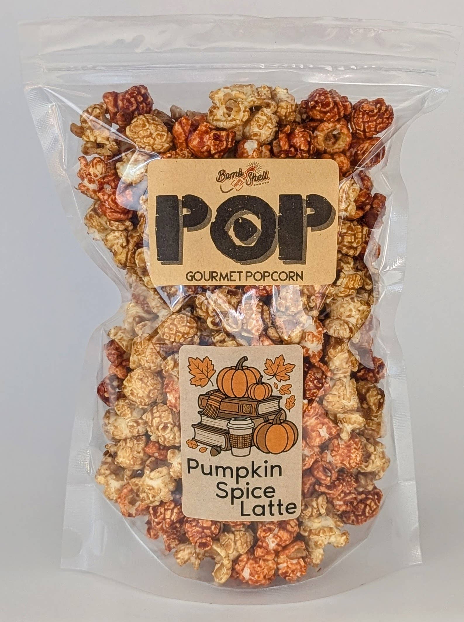 Bombshell Sweets - Wholesale Popcorn - Pumpkin Spice Latte Gourmet Popcorn
