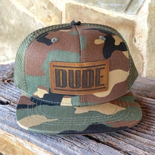 KIDS Dude Leather Patch Hat for wholesale by The Hometown Company