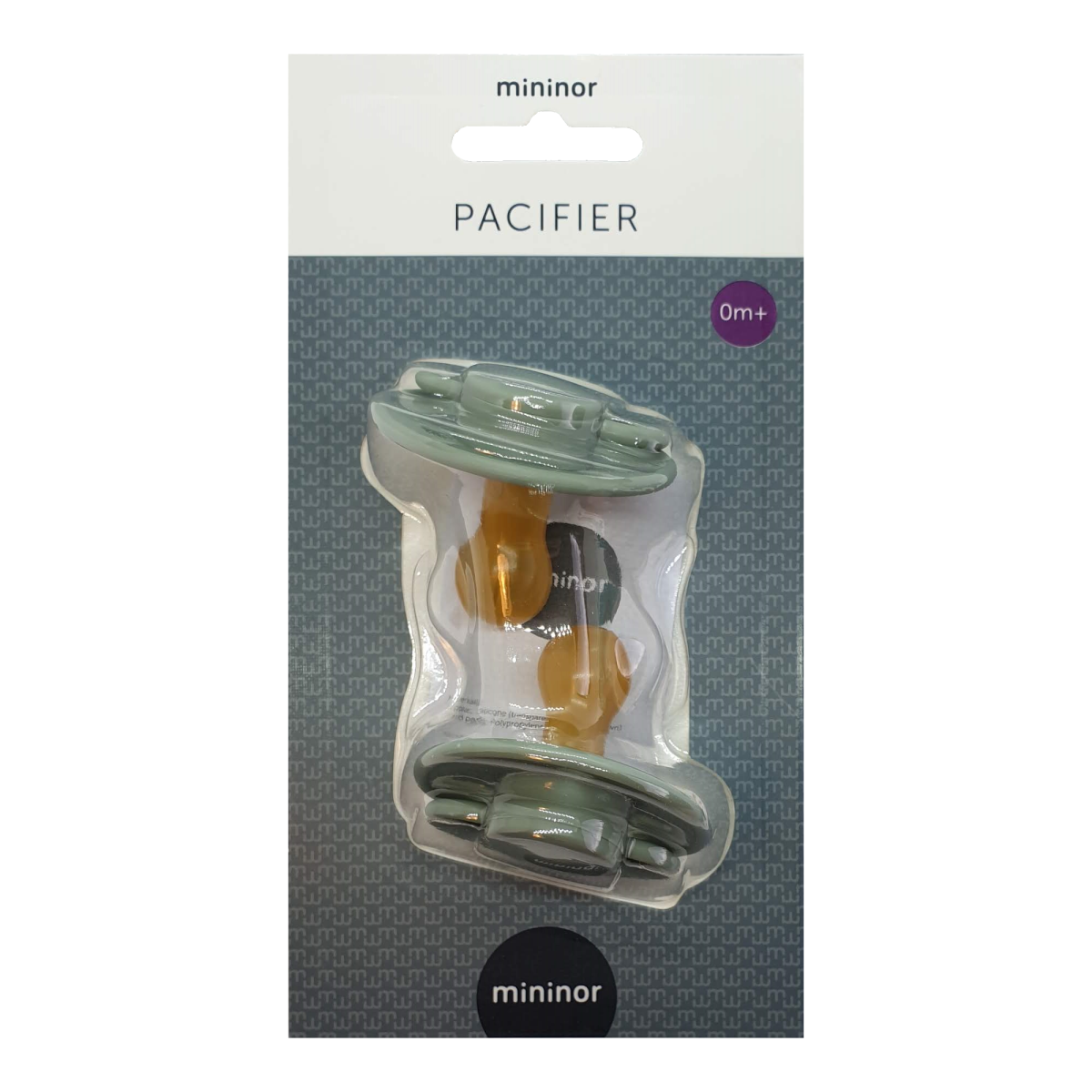 mininor - Wholesale Pacifier - Baby - Round Pacifier Latex 0m “Willow green”2