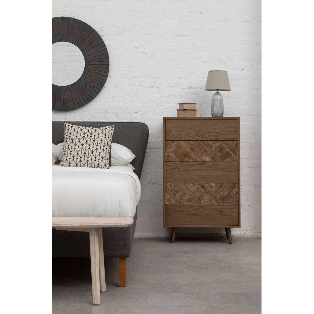 Fifty Five South – wholesale Wall mirror – Barn Antique Wood Wall Mirror3