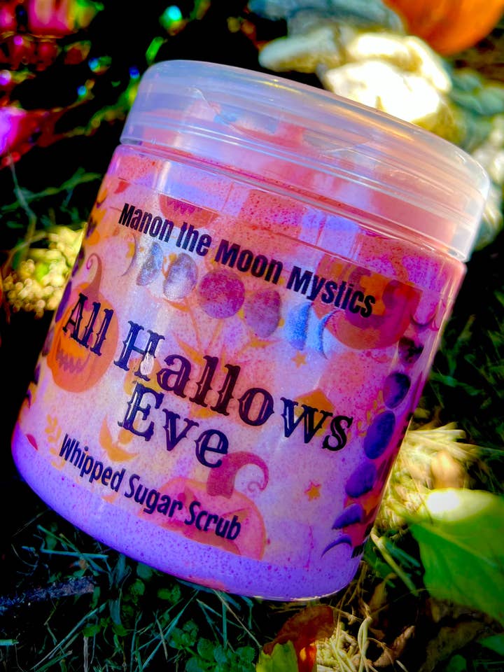 All Hallows Eve Whipped Sugar Scrub for wholesale by Man on the Moon Mystics