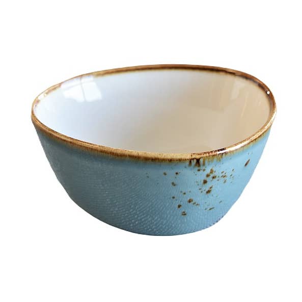 Terra - Oval Bowl, Light Blue, 4.75" for wholesale by Kadra Kitchenware